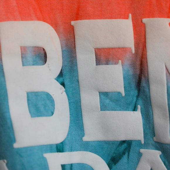 Grand Bend Canada tie-dye pullover Exist mens sweatshirt top orange blue pattern - Picture 10 of 11